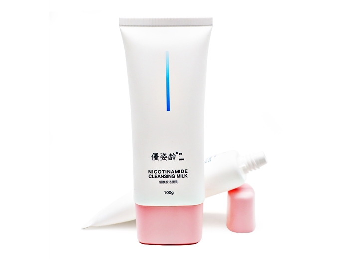 D40 白色扁管 粉色旋盖