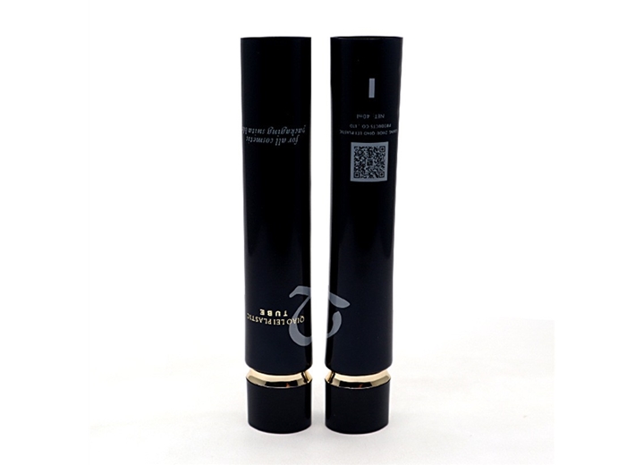 25管径黑色旋盖发膜洗面奶防晒霜小样软管